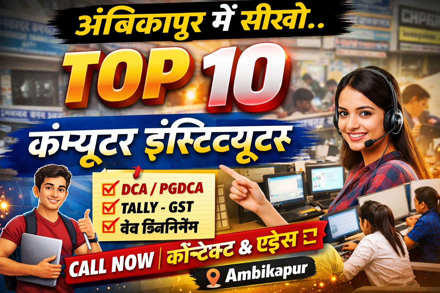 💻 Top Computer Institutes in Ambikapur (Courses, Contact & Address)